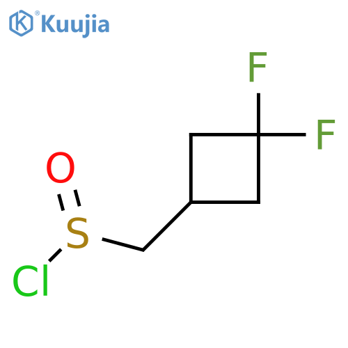 (3,3-Difluorocyclobutyl)methanesulfinyl chloride structure