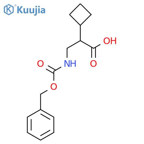 Cyclobutaneacetic acid, α-[[[(phenylmethoxy)carbonyl]amino]methyl]- structure