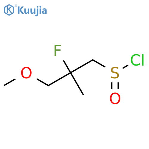 2-Fluoro-3-methoxy-2-methylpropane-1-sulfinyl chloride structure