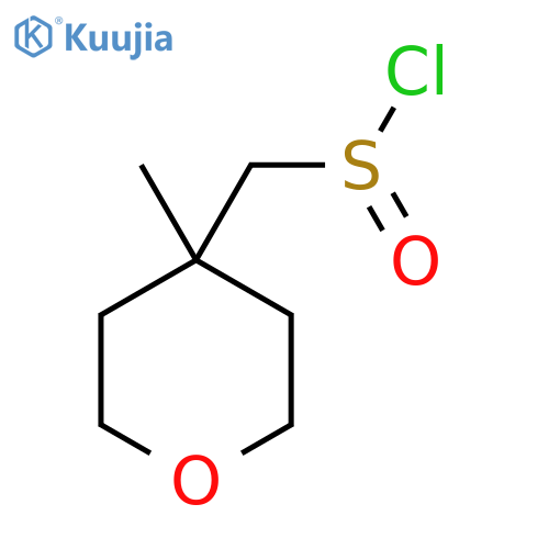 (4-Methyloxan-4-yl)methanesulfinyl chloride structure