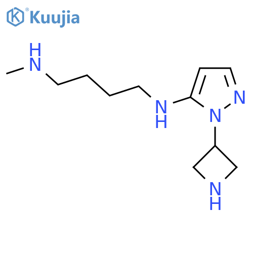 1-(azetidin-3-yl)-N-4-(methylamino)butyl-1H-pyrazol-5-amine structure
