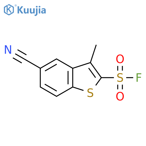 5-Cyano-3-methyl-1-benzothiophene-2-sulfonyl fluoride structure