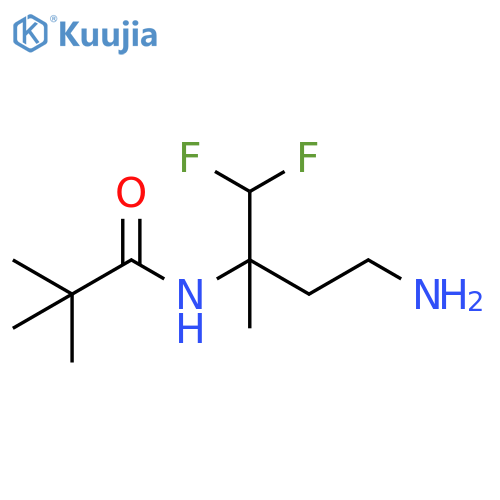 Propanamide, N-[3-amino-1-(difluoromethyl)-1-methylpropyl]-2,2-dimethyl- structure