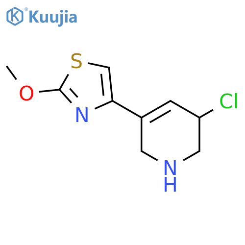 3-Chloro-5-(2-methoxy-1,3-thiazol-4-yl)-1,2,3,6-tetrahydropyridine structure