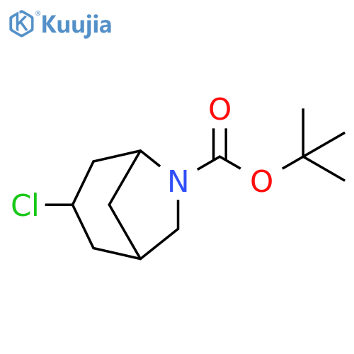 6-Azabicyclo[3.2.1]octane-6-carboxylic acid, 3-chloro-, 1,1-dimethylethyl ester structure