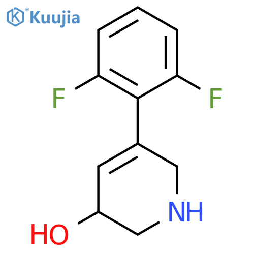 5-(2,6-Difluorophenyl)-1,2,3,6-tetrahydropyridin-3-ol structure