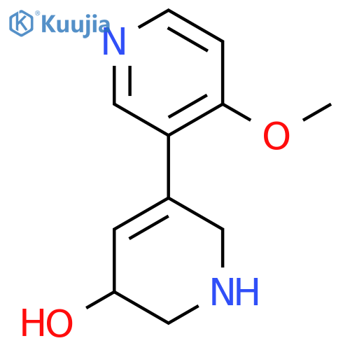 5-(4-Methoxypyridin-3-yl)-1,2,3,6-tetrahydropyridin-3-ol structure