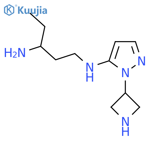 N1-1-(azetidin-3-yl)-1H-pyrazol-5-ylpentane-1,3-diamine structure
