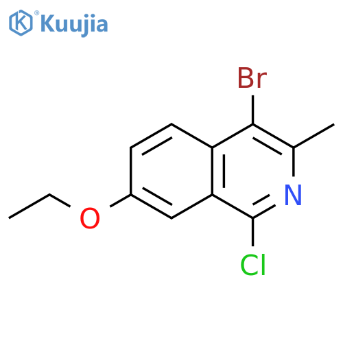 Isoquinoline, 4-bromo-1-chloro-7-ethoxy-3-methyl- structure