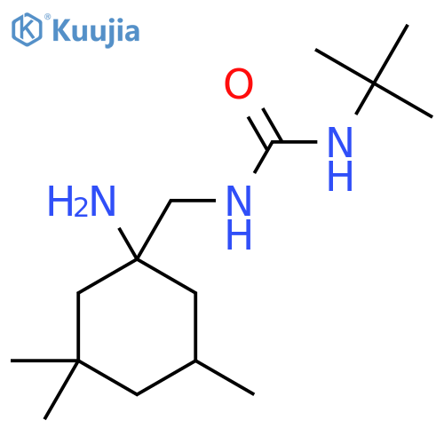 1-(1-amino-3,3,5-trimethylcyclohexyl)methyl-3-tert-butylurea structure