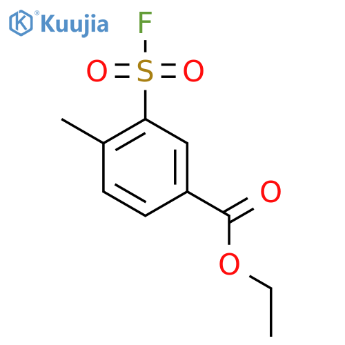 Ethyl 3-(fluorosulfonyl)-4-methylbenzoate structure