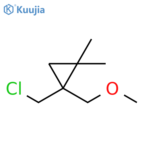 Cyclopropane, 1-(chloromethyl)-1-(methoxymethyl)-2,2-dimethyl- structure