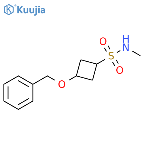 Cyclobutanesulfonamide, N-methyl-3-(phenylmethoxy)- structure