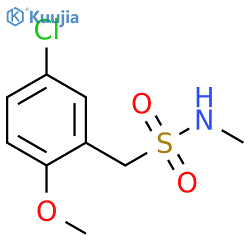 Benzenemethanesulfonamide, 5-chloro-2-methoxy-N-methyl- structure