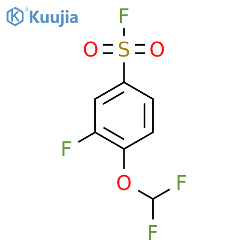 4-(Difluoromethoxy)-3-fluorobenzene-1-sulfonyl fluoride structure