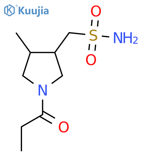 (4-Methyl-1-propanoylpyrrolidin-3-yl)methanesulfonamide structure