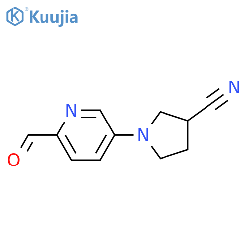 1-(6-Formylpyridin-3-yl)pyrrolidine-3-carbonitrile structure