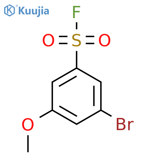 3-Bromo-5-methoxybenzene-1-sulfonyl fluoride structure