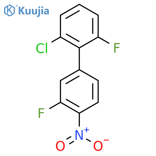 4-(2-Chloro-6-fluorophenyl)-2-fluoro-1-nitrobenzene structure