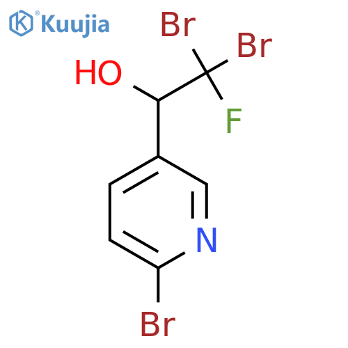 3-Pyridinemethanol, 6-bromo-α-(dibromofluoromethyl)- structure