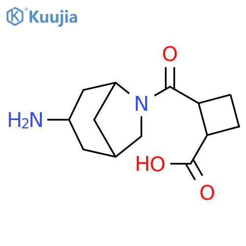 Cyclobutanecarboxylic acid, 2-[(3-amino-6-azabicyclo[3.2.1]oct-6-yl)carbonyl]- structure