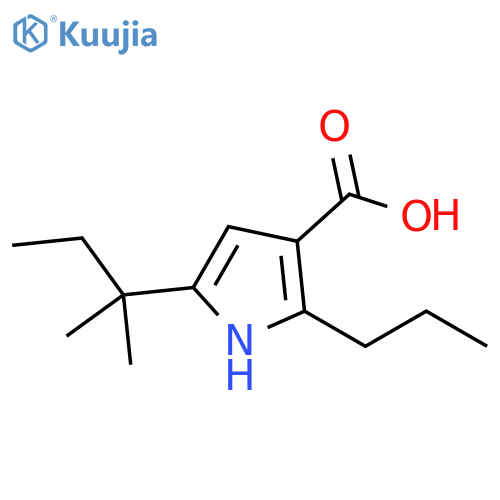 1H-Pyrrole-3-carboxylic acid, 5-(1,1-dimethylpropyl)-2-propyl- structure