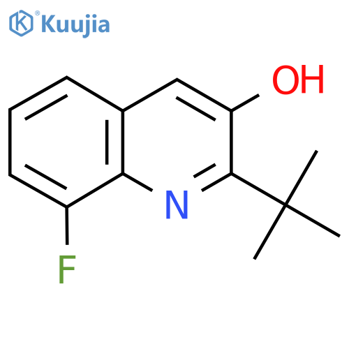 2-Tert-butyl-8-fluoroquinolin-3-ol structure