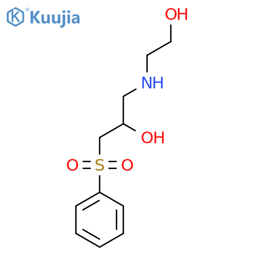 1-(benzenesulfonyl)-3-(2-hydroxyethyl)aminopropan-2-ol structure