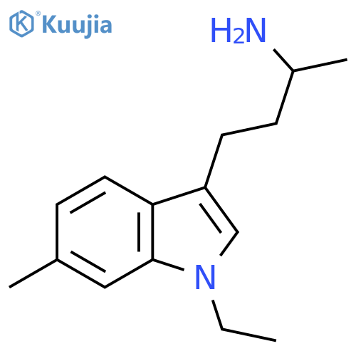 1H-Indole-3-propanamine, 1-ethyl-α,6-dimethyl- structure