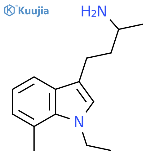 1H-Indole-3-propanamine, 1-ethyl-α,7-dimethyl- structure