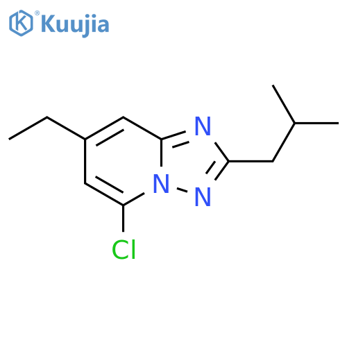 5-chloro-7-ethyl-2-(2-methylpropyl)-1,2,4triazolo1,5-apyridine structure