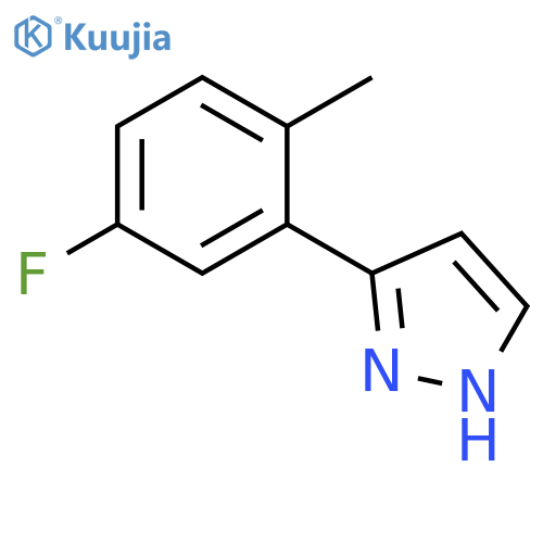 3-(5-Fluoro-2-methylphenyl)-1H-pyrazole structure