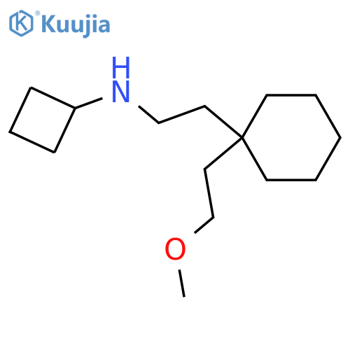 N-{2-[1-(2-methoxyethyl)cyclohexyl]ethyl}cyclobutanamine structure