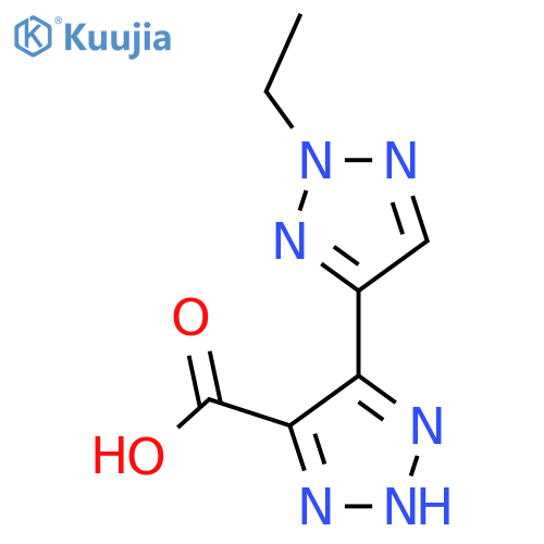 5-(2-ethyl-2H-1,2,3-triazol-4-yl)-1H-1,2,3-triazole-4-carboxylic acid structure