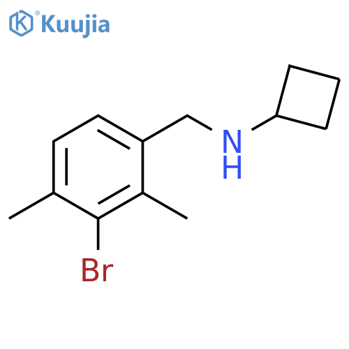 Benzenemethanamine, 3-bromo-N-cyclobutyl-2,4-dimethyl- structure