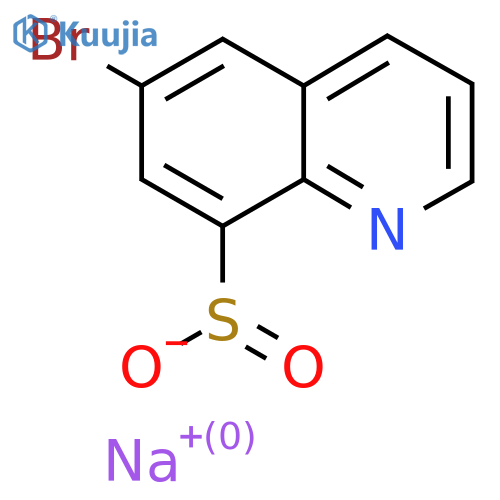 Sodium 6-bromoquinoline-8-sulfinate structure