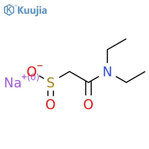 Sodium (diethylcarbamoyl)methanesulfinate structure