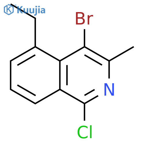 Isoquinoline, 4-bromo-1-chloro-5-ethyl-3-methyl- structure