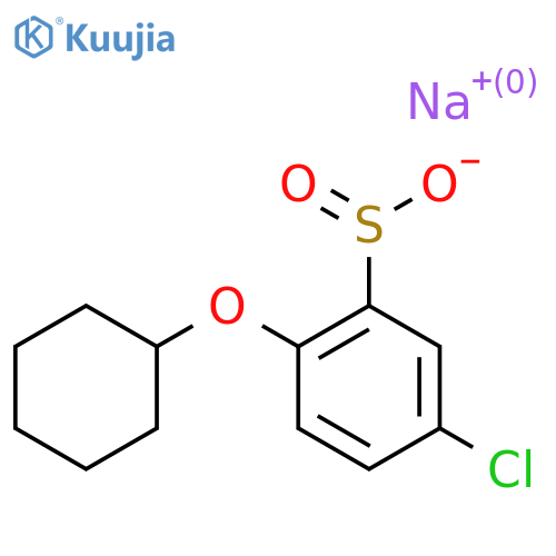 Sodium 5-chloro-2-(cyclohexyloxy)benzene-1-sulfinate structure