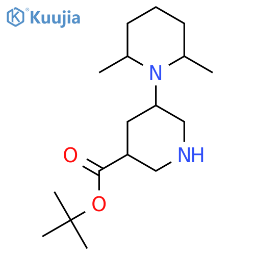 Tert-butyl 2,6-dimethyl-[1,3'-bipiperidine]-5'-carboxylate structure