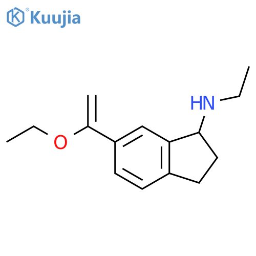 6-(1-ethoxyethenyl)-N-ethyl-2,3-dihydro-1H-inden-1-amine structure