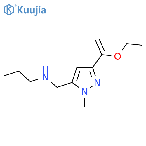 {[3-(1-ethoxyethenyl)-1-methyl-1H-pyrazol-5-yl]methyl}(propyl)amine structure