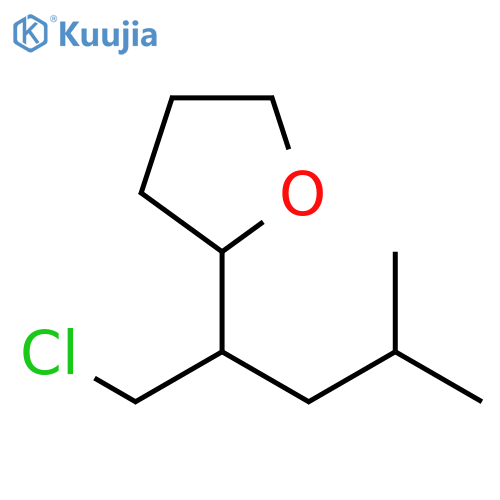 Furan, 2-[1-(chloromethyl)-3-methylbutyl]tetrahydro- structure
