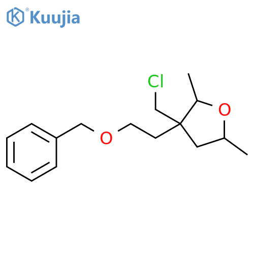 Furan, 3-(chloromethyl)tetrahydro-2,5-dimethyl-3-[2-(phenylmethoxy)ethyl]- structure