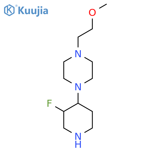 1-(3-Fluoropiperidin-4-yl)-4-(2-methoxyethyl)piperazine structure