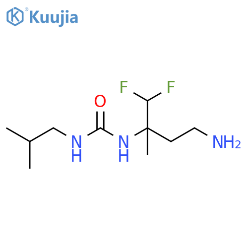 Urea, N-[3-amino-1-(difluoromethyl)-1-methylpropyl]-N'-(2-methylpropyl)- structure