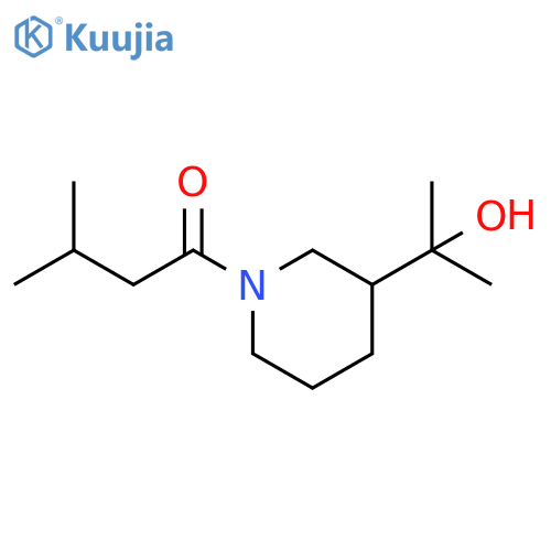 1-Butanone, 1-[3-(1-hydroxy-1-methylethyl)-1-piperidinyl]-3-methyl- structure