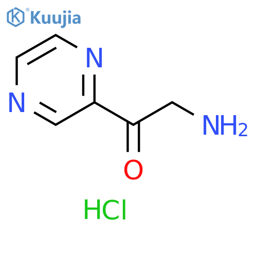 2-amino-1-(pyrazin-2-yl)ethan-1-one dihydrochloride structure