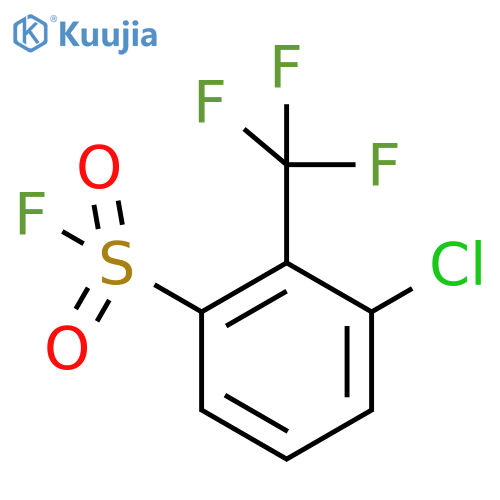 3-Chloro-2-(trifluoromethyl)benzene-1-sulfonyl fluoride structure