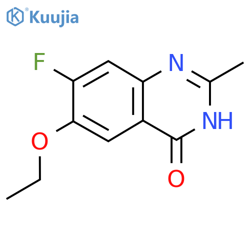 6-ethoxy-7-fluoro-2-methyl-3,4-dihydroquinazolin-4-one structure